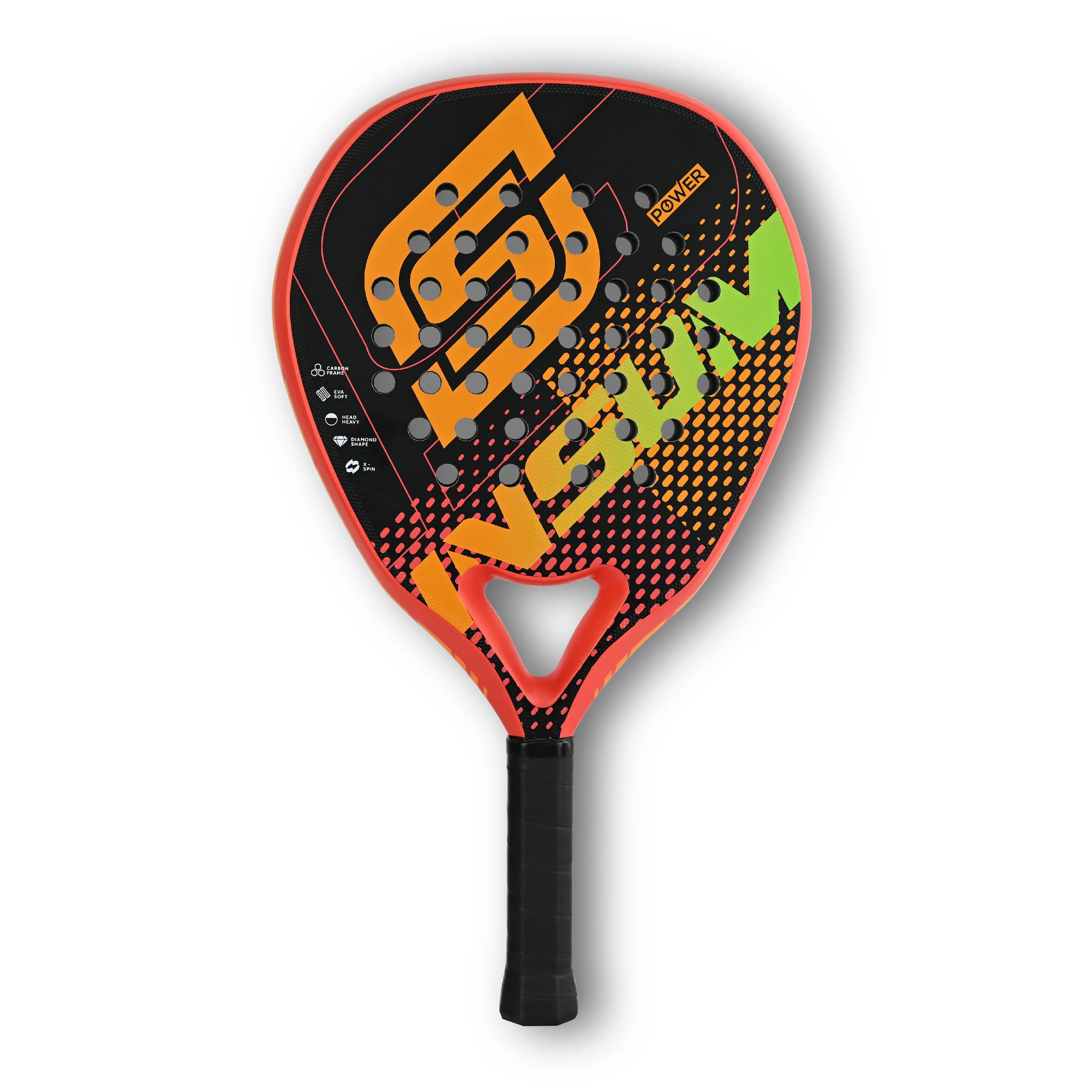 INSUM Diamond Shape Padel Racket — Carbon Fiber EVA for Advanced Players