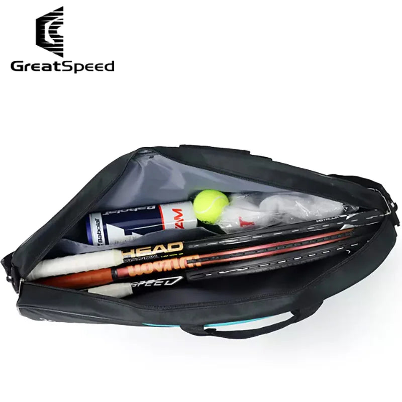 Bolsa de hombro GREATSPEED para 3 raquetas de deportes — Pádel, Tenis y Bádminton