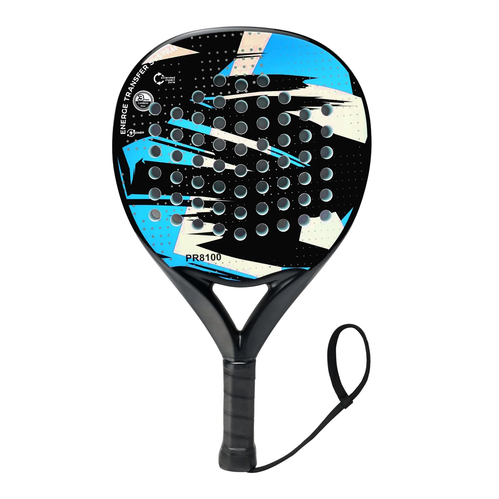 Carbon Fiber Padel Racket — EVA Memory Flex Foam Core Lightweight Racquet