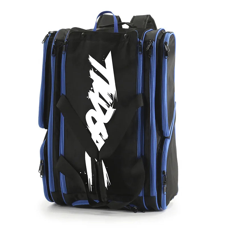 Mochila grande para palas de pádel y pickleball — Impermeable con compartimento separado para zapatillas