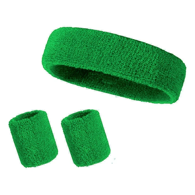 Lot de 3 bandeaux anti-transpiration pour Padel — Bandeau et bracelet en coton pour Padel, course et yoga