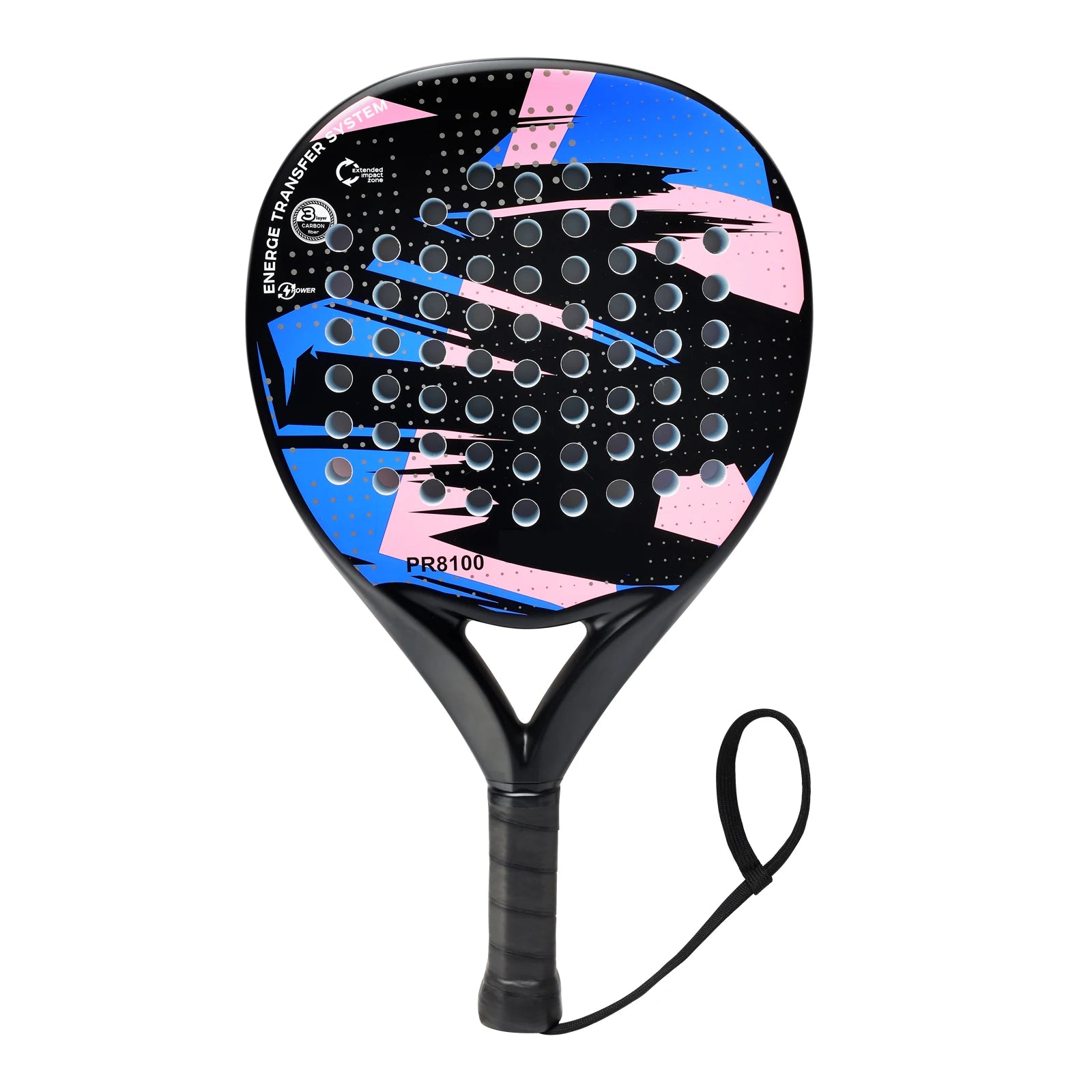 Carbon Fiber Padel Racket — EVA Memory Flex Foam Core Lightweight Racquet