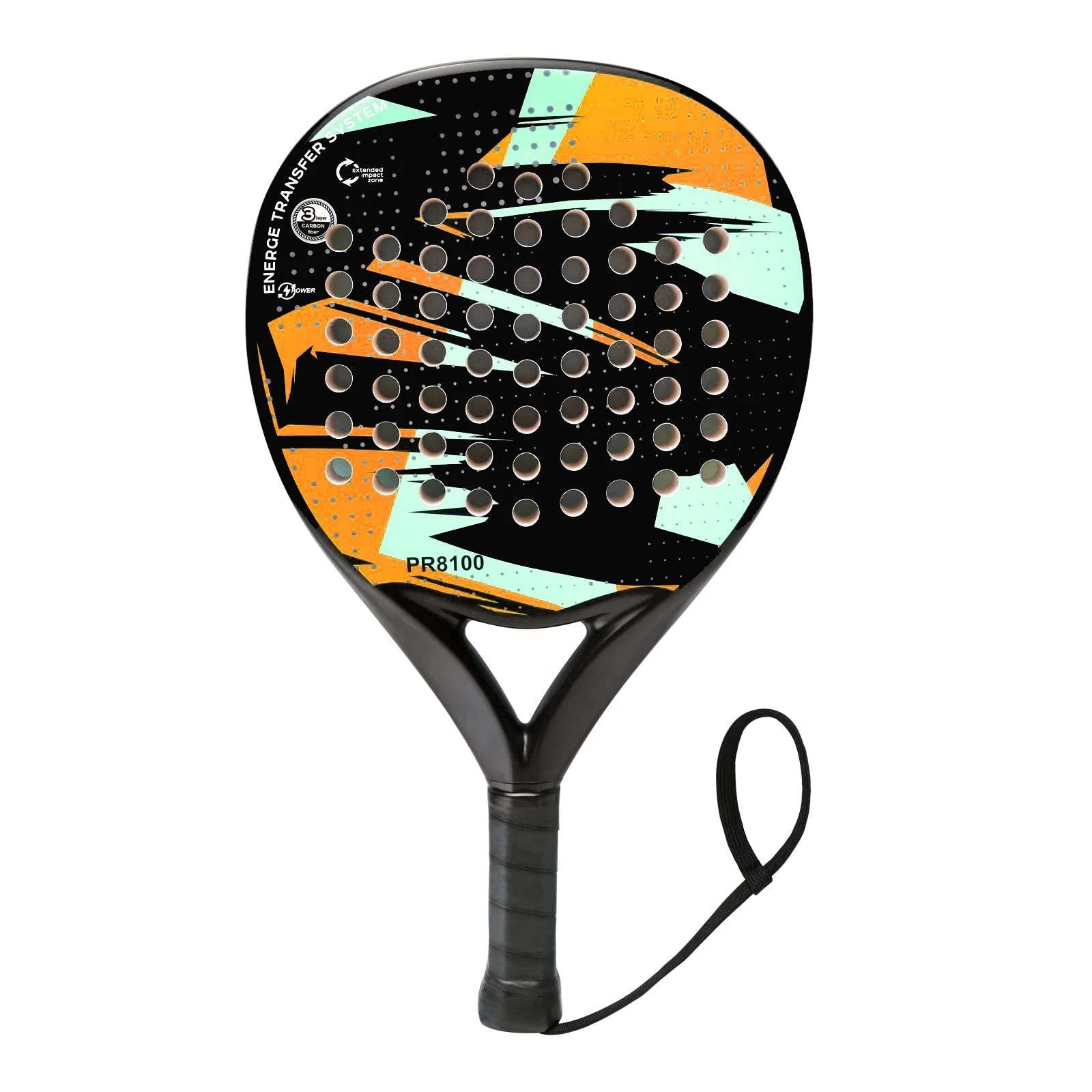 Carbon Fiber Padel Racket — EVA Memory Flex Foam Core Lightweight Racquet