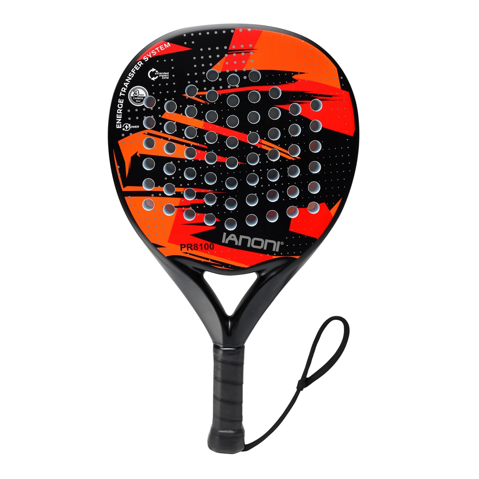 IANONI Padel Racket Carbon Fiber Surface with EVA Memory Flex Foam