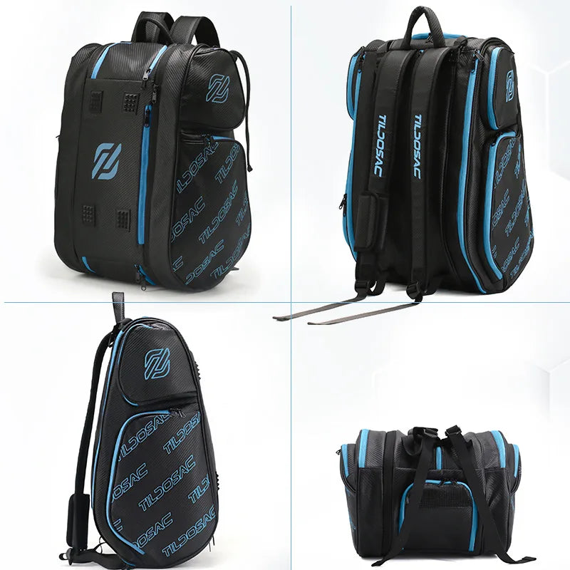 Mochila para Palas de Pádel y Pickleball con Compartimento Térmico para Calzado