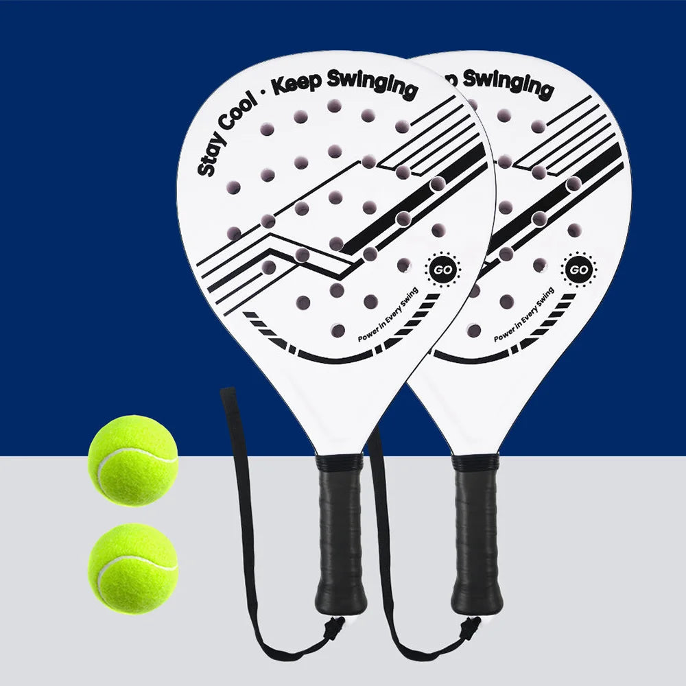 Beginner Padel Racket — Lightweight Carbon Fiber with EVA Memory Foam Core