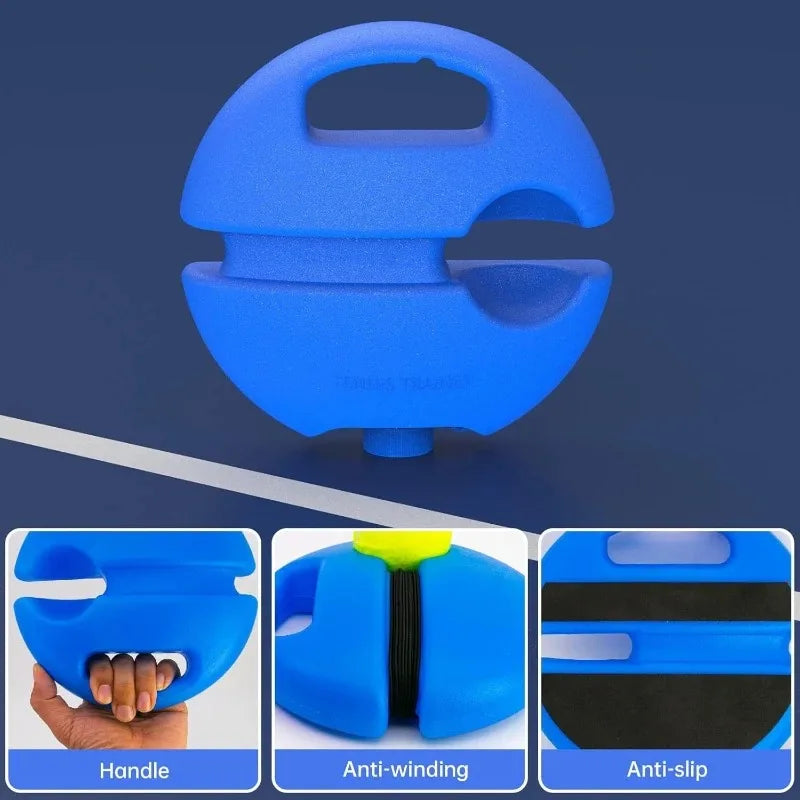 Aide d'entraînement Padel & Tennis Rebond — Base élastique résistante pour l'intérieur et l'extérieur