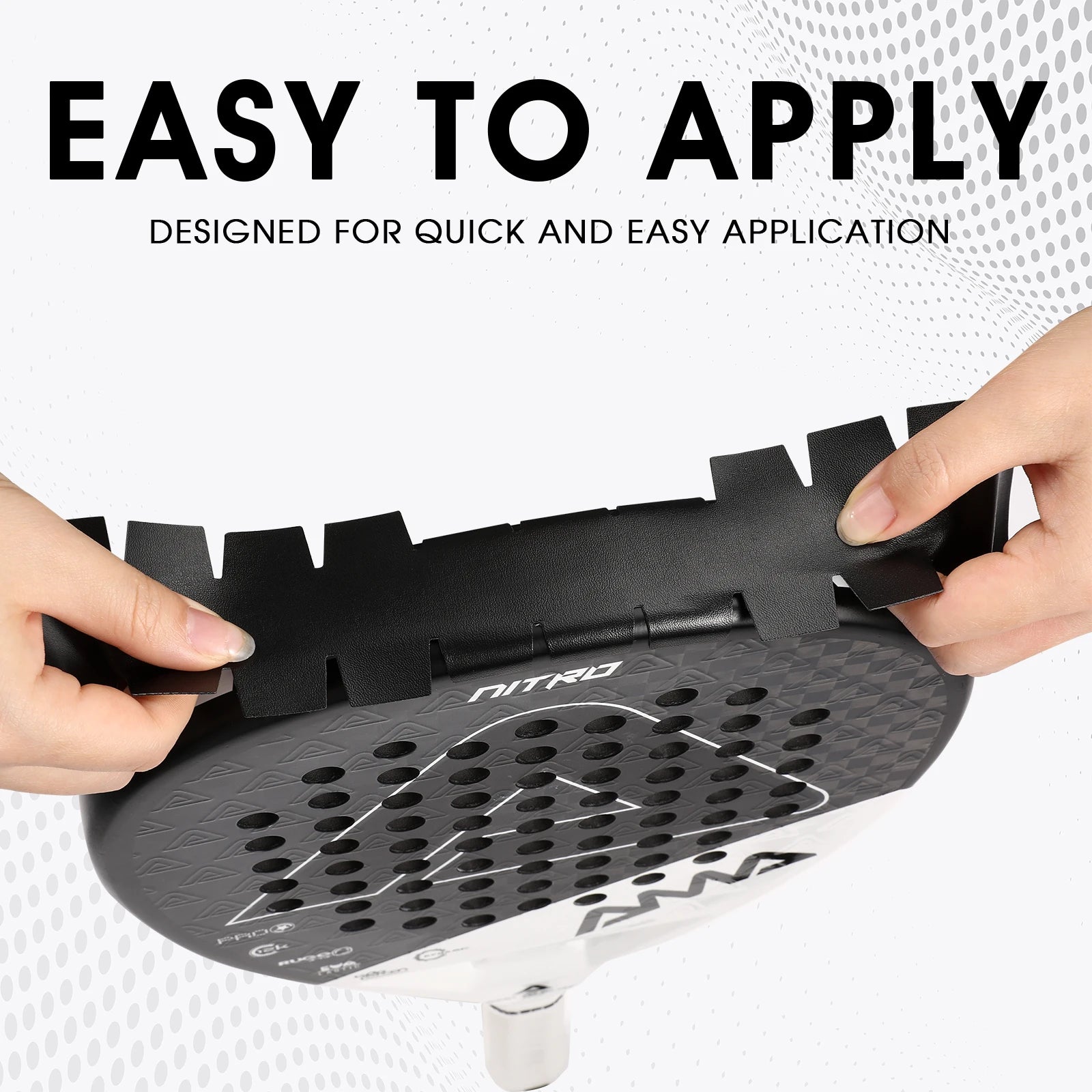 Bande de protection de bord de raquette de padel AMA SPORT — Transparente, durable et facile à remplacer